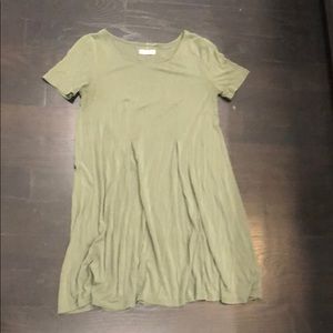 Urban Outfitters olive/army green t-shirt dress